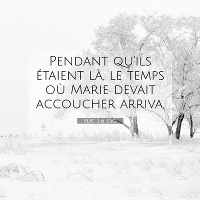 Picture 07 - Luc 2:6 LSG - Pendant qu'ils étaient là, le temps où Marie - Bible Verse Picture