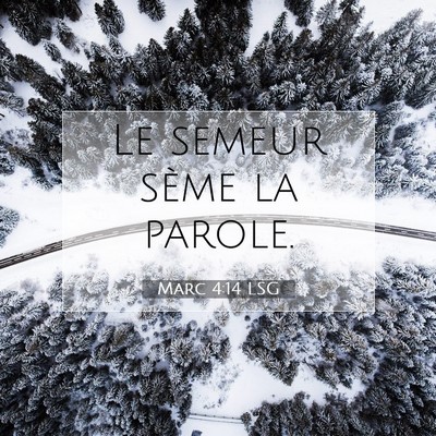 Picture 07 - Marc 4:14 LSG - Le semeur sème la - Bible Verse Picture