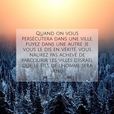 Picture 07 - Matthieu 10:23 LSG - Quand on vous persécutera dans une ville, fuyez - Bible Verse Picture