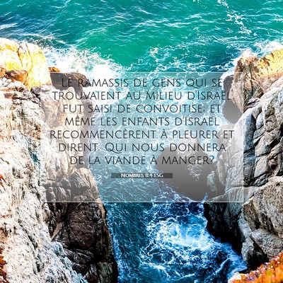 Picture 07 - Nombres 11:4 LSG - Le ramassis de gens qui se trouvaient au milieu - Bible Verse Picture
