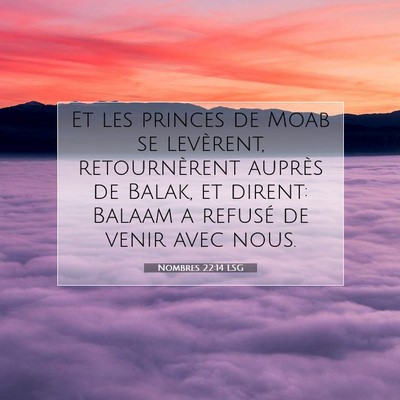 Picture 07 - Nombres 22:14 LSG - Et les princes de Moab se levèrent, - Bible Verse Picture