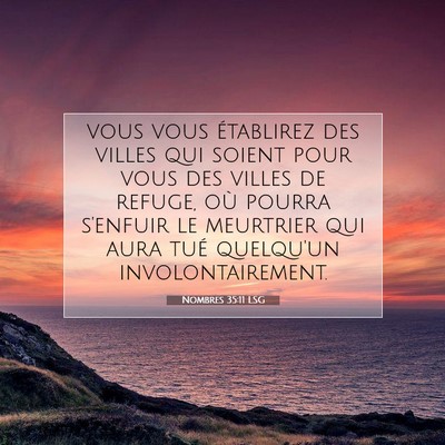 Picture 07 - Nombres 35:11 LSG - vous vous établirez des villes qui soient pour - Bible Verse Picture