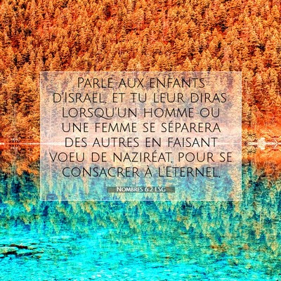 Picture 07 - Nombres 6:2 LSG - Parle aux enfants d'Israël, et tu leur diras: - Bible Verse Picture