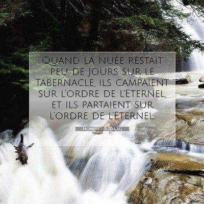 Picture 07 - Nombres 9:20 LSG - Quand la nuée restait peu de jours sur le - Bible Verse Picture