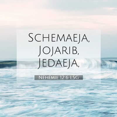 Picture 07 - Néhémie 12:6 LSG - Schemaeja, Jojarib, - Bible Verse Picture