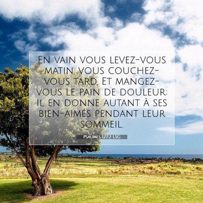 Picture 07 - Psaumes 127:2 LSG - En vain vous levez-vous matin, vous couchez-vous - Bible Verse Picture