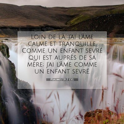 Picture 07 - Psaumes 131:2 LSG - Loin de là, j'ai l'âme calme et tranquille, - Bible Verse Picture