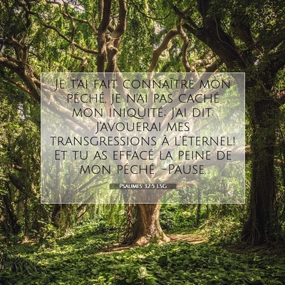 Picture 07 - Psaumes 32:5 LSG - Je t'ai fait connaître mon péché, je n'ai pas - Bible Verse Picture