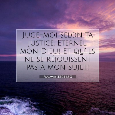 Picture 07 - Psaumes 35:24 LSG - Juge-moi selon ta justice, Eternel, mon Dieu! Et - Bible Verse Picture