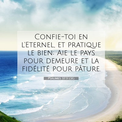 Picture 07 - Psaumes 37:3 LSG - Confie-toi en l'Eternel, et pratique le bien; Aie - Bible Verse Picture