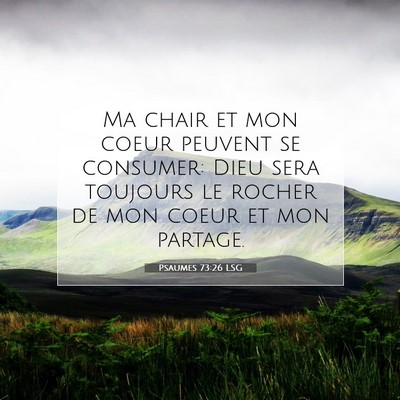 Picture 07 - Psaumes 73:26 LSG - Ma chair et mon coeur peuvent se consumer: Dieu - Bible Verse Picture