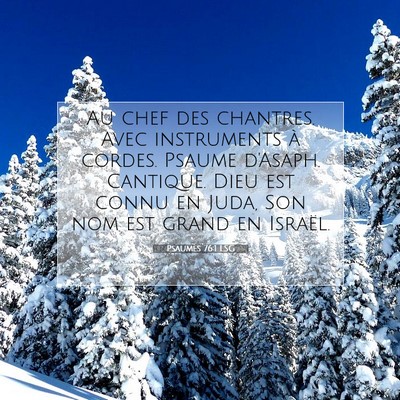 Picture 07 - Psaumes 76:1 LSG - Au chef des chantres. Avec instruments à cordes. - Bible Verse Picture