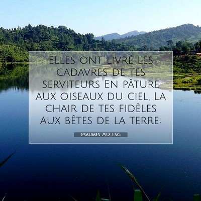 Picture 07 - Psaumes 79:2 LSG - Elles ont livré les cadavres de tes serviteurs - Bible Verse Picture