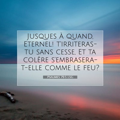 Picture 07 - Psaumes 79:5 LSG - Jusques à quand, Eternel! t'irriteras-tu sans - Bible Verse Picture
