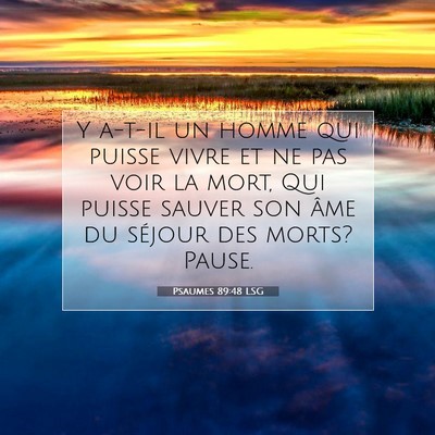Picture 07 - Psaumes 89:48 LSG - Y a-t-il un homme qui puisse vivre et ne pas voir - Bible Verse Picture