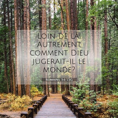 Picture 07 - Romains 3:6 LSG - Loin de là! Autrement, comment Dieu jugerait-il - Bible Verse Picture