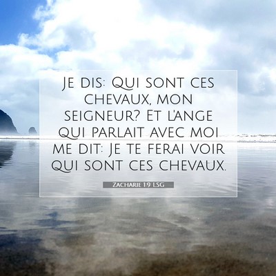 Picture 07 - Zacharie 1:9 LSG - Je dis: Qui sont ces chevaux, mon seigneur? Et - Bible Verse Picture