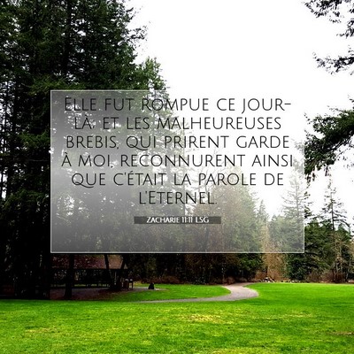 Picture 07 - Zacharie 11:11 LSG - Elle fut rompue ce jour-là; et les malheureuses - Bible Verse Picture