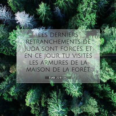 Picture 07 - Ésaïe 22:8 LSG - Les derniers retranchements de Juda sont forcés, - Bible Verse Picture
