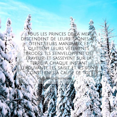 Picture 07 - Ézéchiel 26:16 LSG - Tous les princes de la mer descendent de leurs - Bible Verse Picture