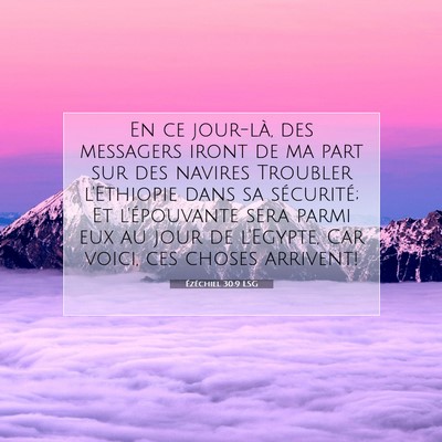 Picture 07 - Ézéchiel 30:9 LSG - En ce jour-là, des messagers iront de ma part - Bible Verse Picture