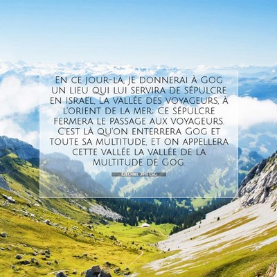 Picture 07 - Ézéchiel 39:11 LSG - En ce jour-là, Je donnerai à Gog un lieu qui - Bible Verse Picture