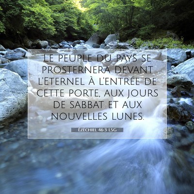Picture 07 - Ézéchiel 46:3 LSG - Le peuple du pays se prosternera devant l'Eternel - Bible Verse Picture