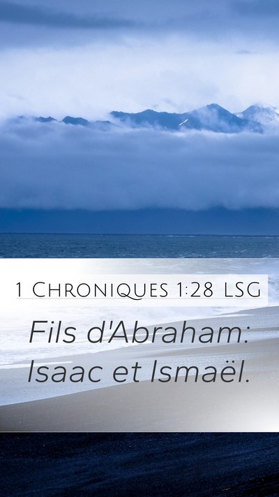1 Chroniques 1:28 LSG Bible Verse Image