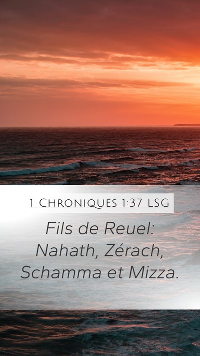 1 Chroniques 1:37 LSG Bible Verse Image