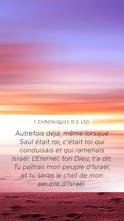 1 Chroniques 11:2 LSG Bible Verse Image