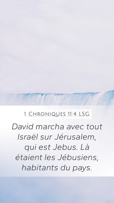 1 Chroniques 11:4 LSG Bible Verse Image
