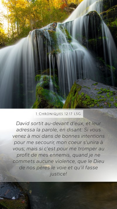 1 Chroniques 12:17 LSG Bible Verse Image