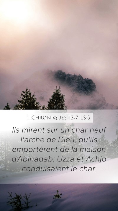 1 Chroniques 13:7 LSG Bible Verse Image