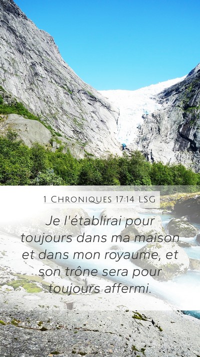 1 Chroniques 17:14 LSG Bible Verse Image
