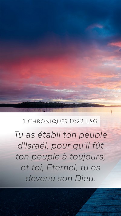 1 Chroniques 17:22 LSG Bible Verse Image