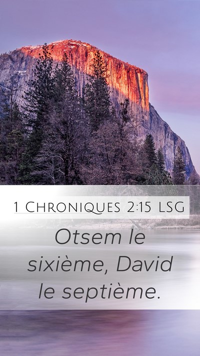 1 Chroniques 2:15 LSG Bible Verse Image