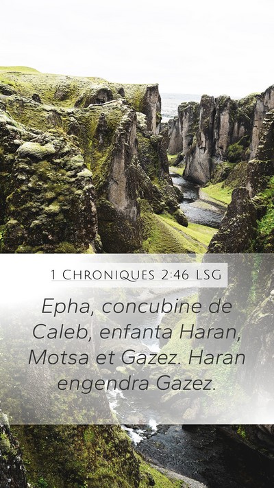 1 Chroniques 2:46 LSG Bible Verse Image