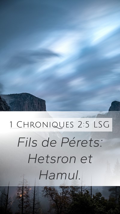 1 Chroniques 2:5 LSG Bible Verse Image
