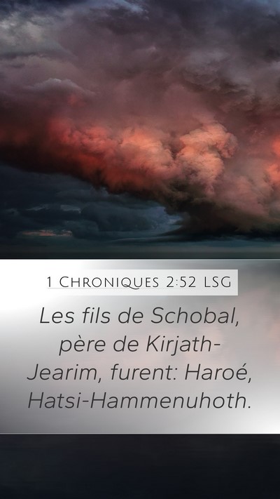 1 Chroniques 2:52 LSG Bible Verse Image