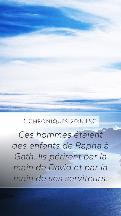 1 Chroniques 20:8 LSG Bible Verse Image