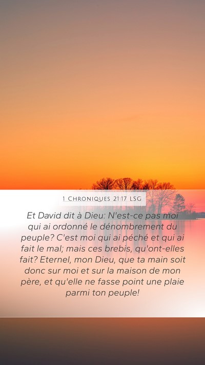 1 Chroniques 21:17 LSG Bible Verse Image