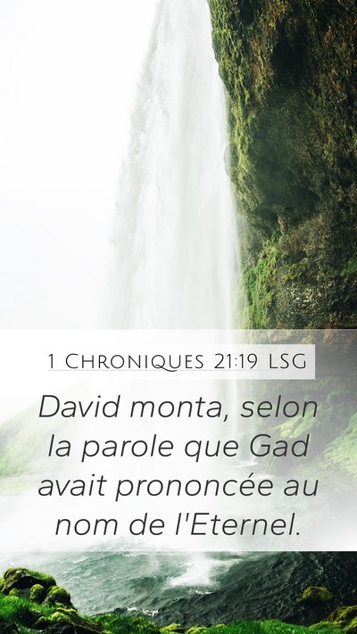 1 Chroniques 21:19 LSG Bible Verse Image