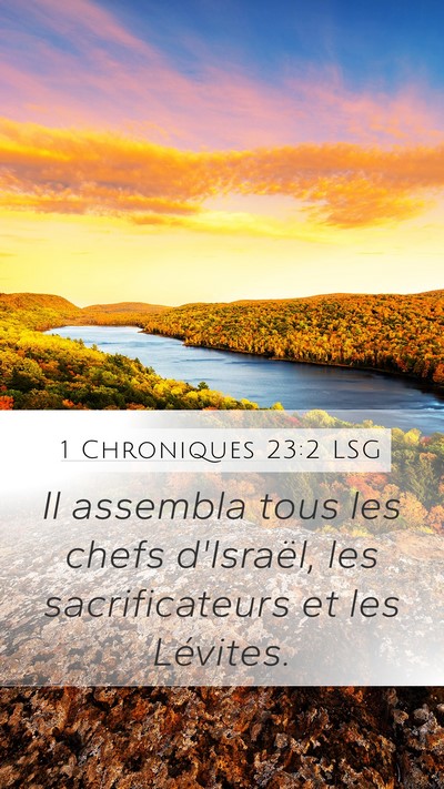 1 Chroniques 23:2 LSG Bible Verse Image