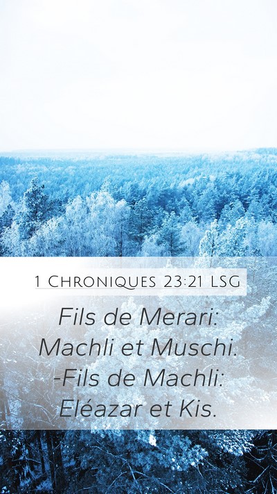 1 Chroniques 23:21 LSG Bible Verse Image