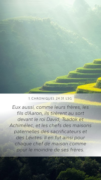 1 Chroniques 24:31 LSG Bible Verse Image