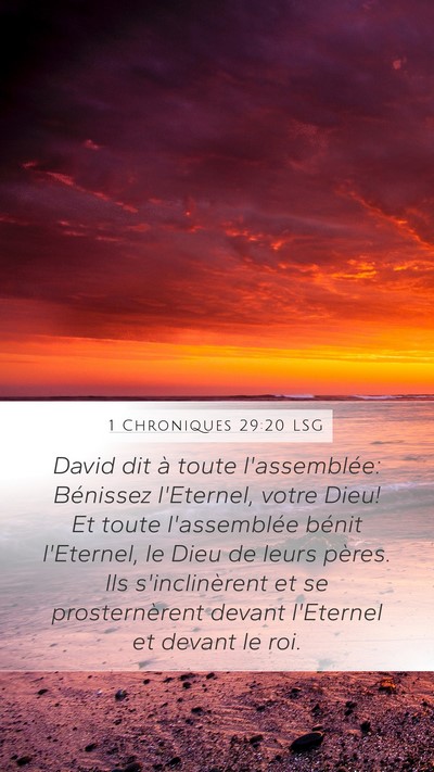 1 Chroniques 29:20 LSG Bible Verse Image