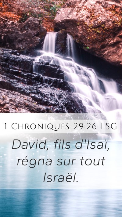 1 Chroniques 29:26 LSG Bible Verse Image