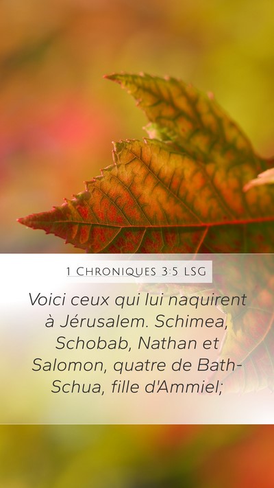 1 Chroniques 3:5 LSG Bible Verse Image