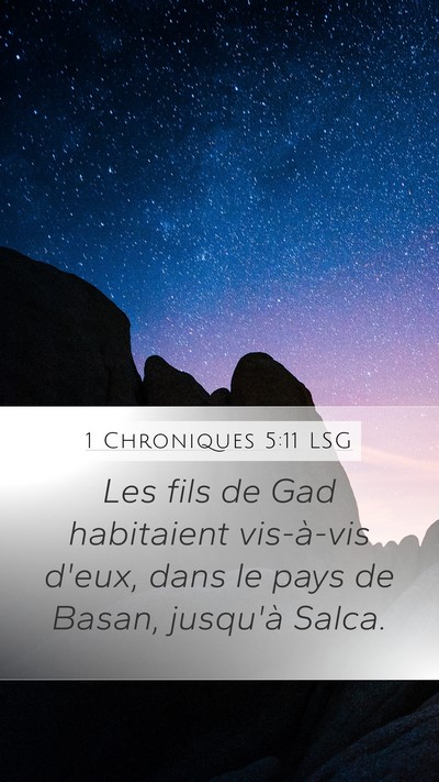 1 Chroniques 5:11 LSG Bible Verse Image