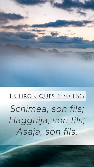 1 Chroniques 6:30 LSG Bible Verse Image